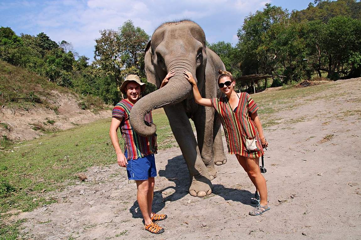 rezerwat słoni w Tajlandii