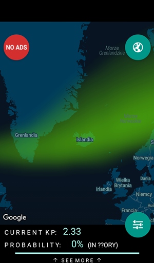 Islandia aplikacje do zorzy polarnej