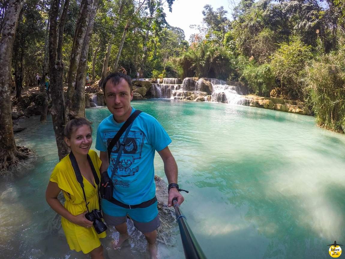 Azja top 10 miejsc Kuang Si Laos wodospady