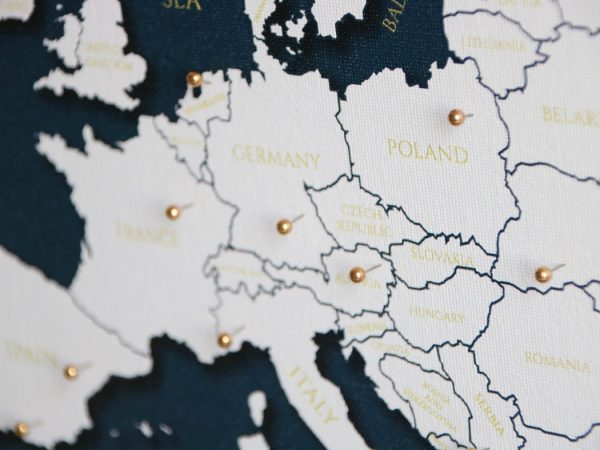 personalizowana mapa Europy